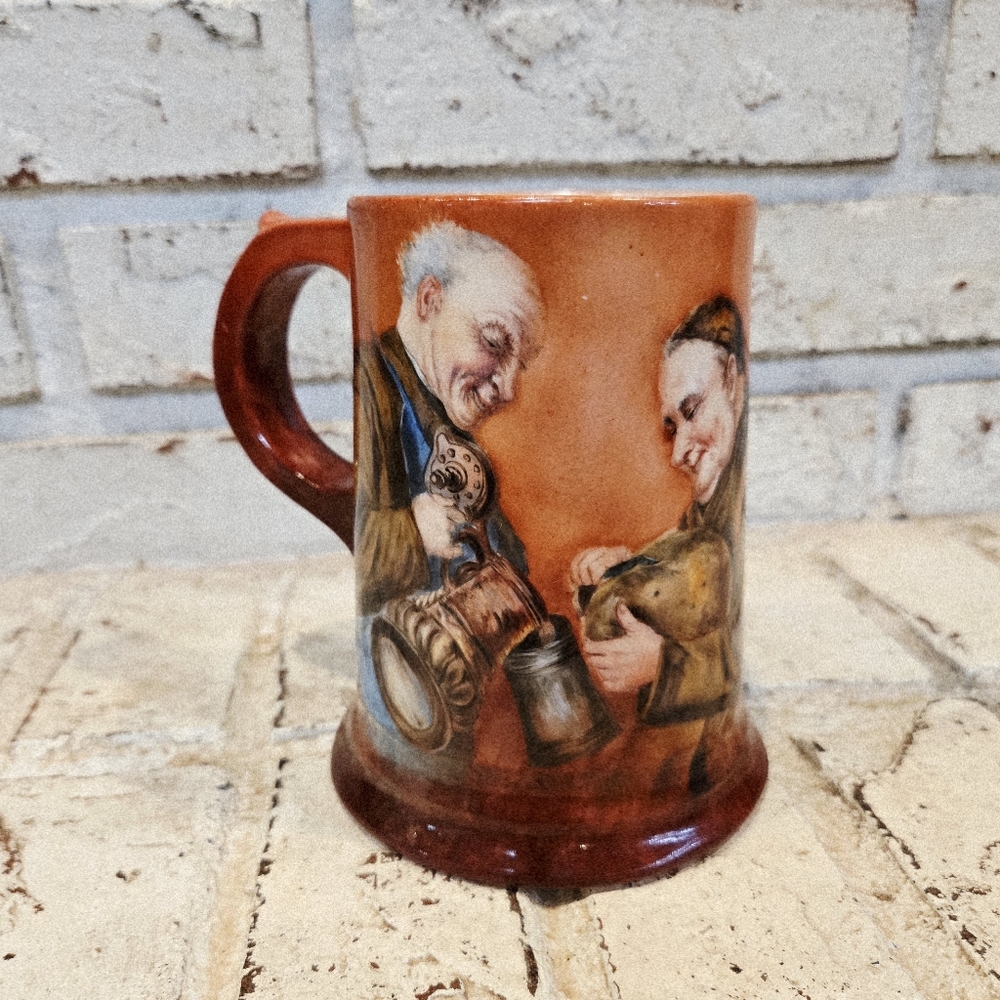 Vintage Ceramic Monk Stein Mug Marked